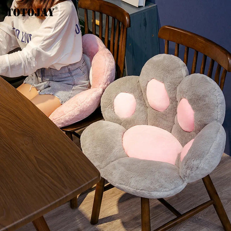 Bear & Cat Paw Pillow Animal Cushion Stuffed Plush Sofa