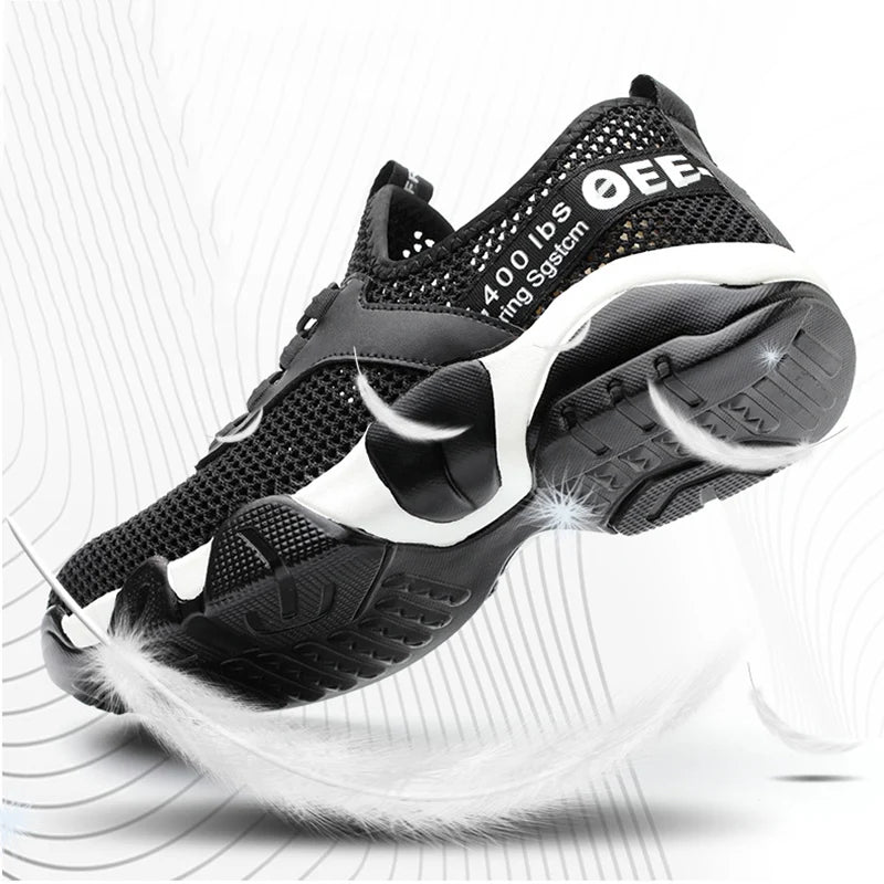 Men Steel Toe Work Safety Shoes