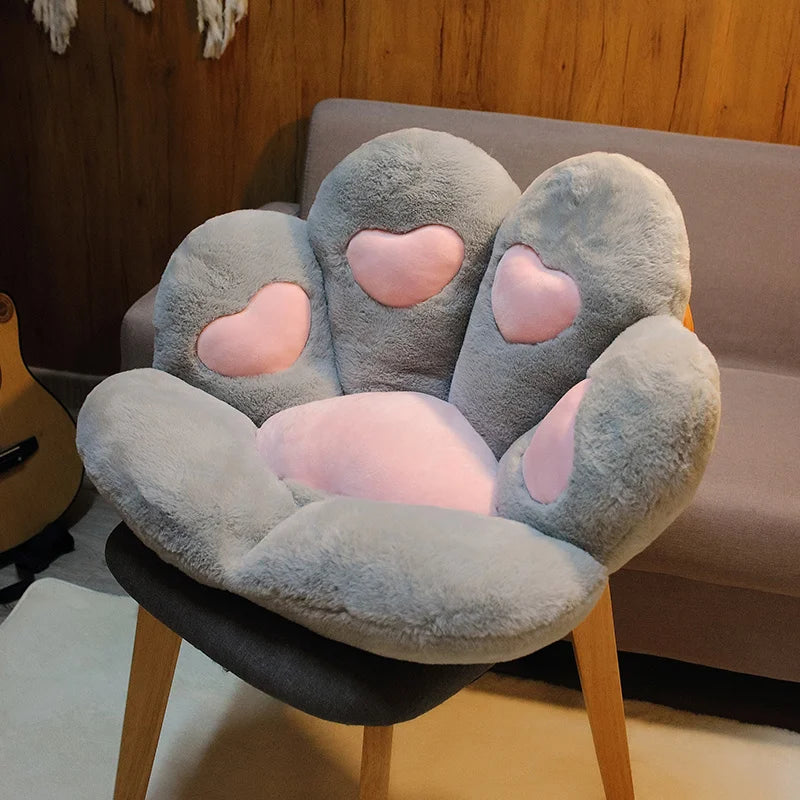 Bear & Cat Paw Pillow Animal Cushion Stuffed Plush Sofa