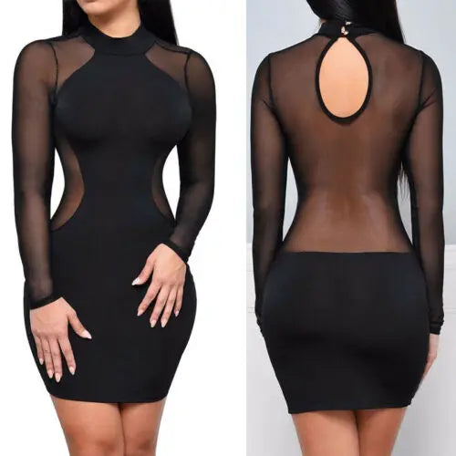 O-Neck Backless Dress