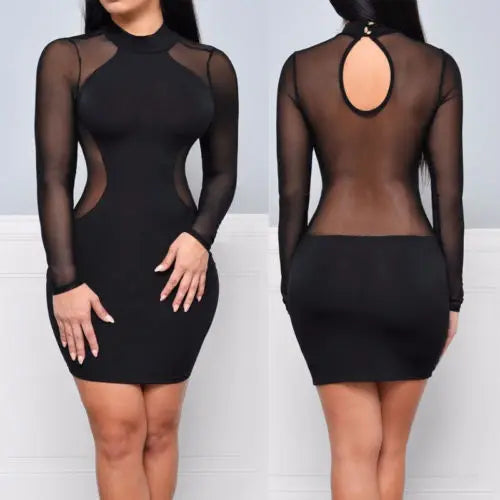 O-Neck Backless Dress