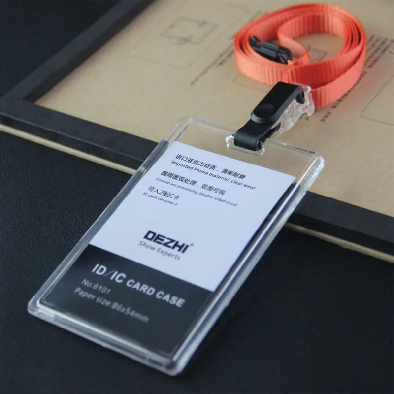 ID Card Holder Keychain