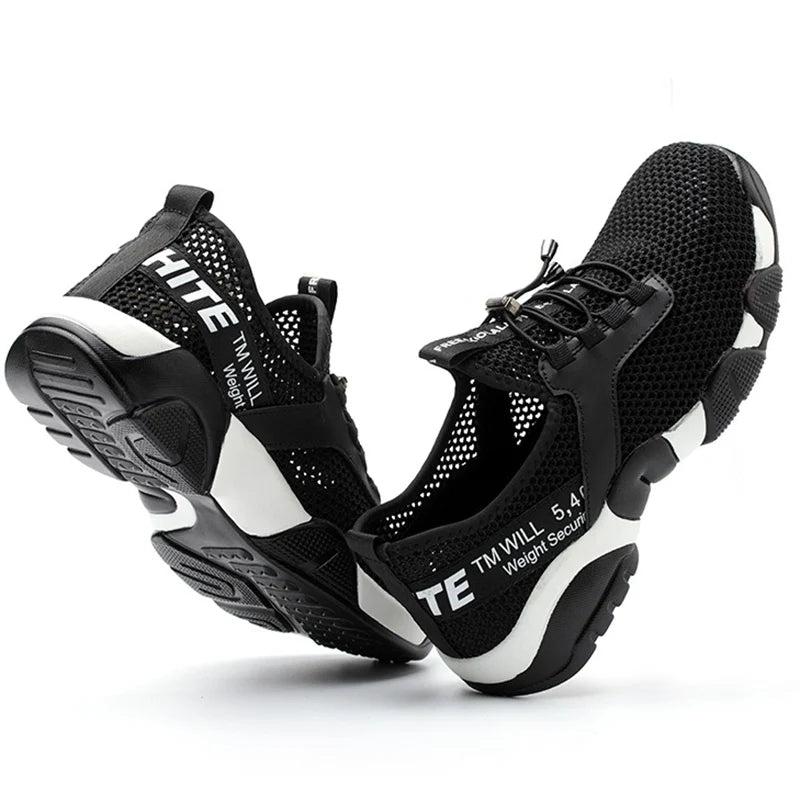 Men Steel Toe Work Safety Shoes
