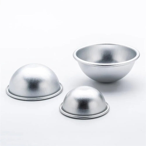 2PCS Round Aluminium Alloy Bath Molds