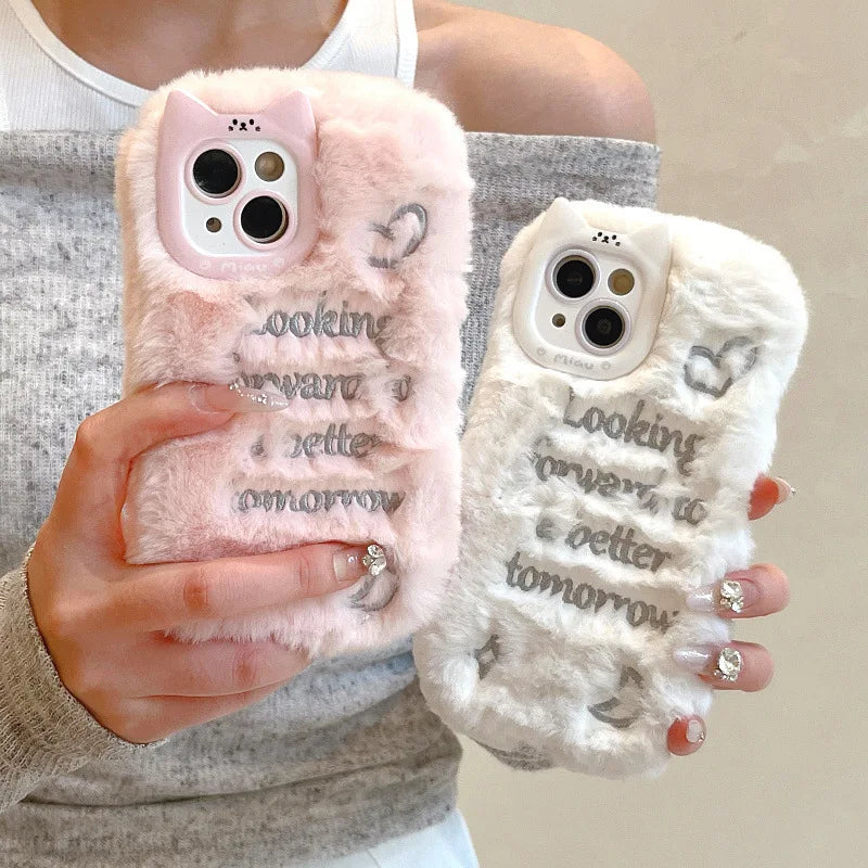 Plush Warm Fashion Mobile Phone Cases