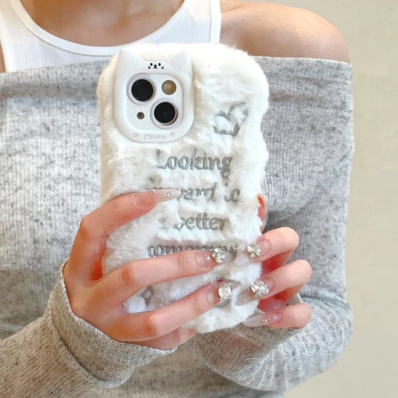 Plush Warm Fashion Mobile Phone Cases