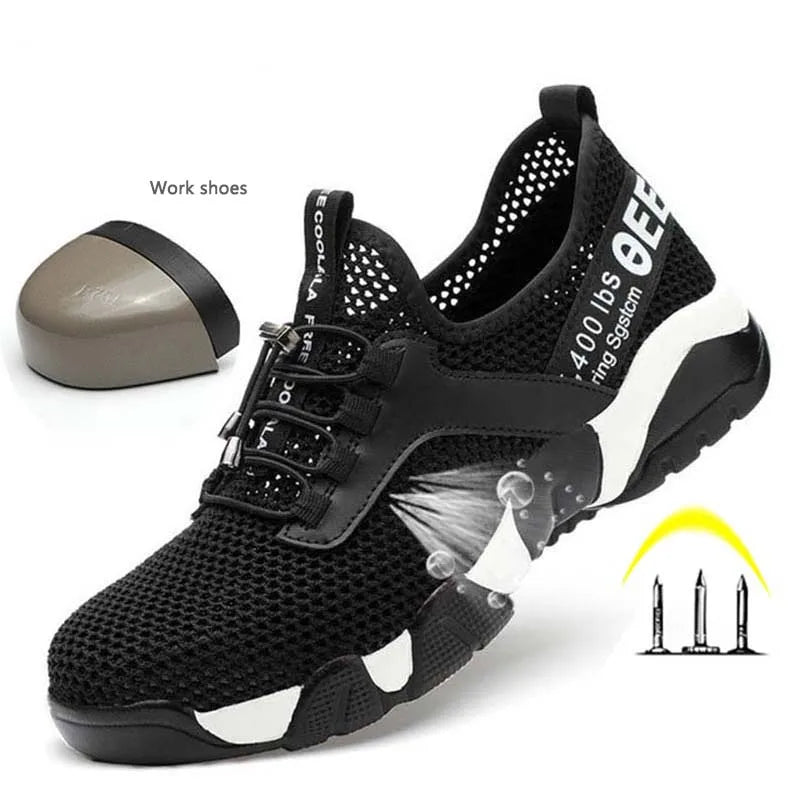 Men Steel Toe Work Safety Shoes