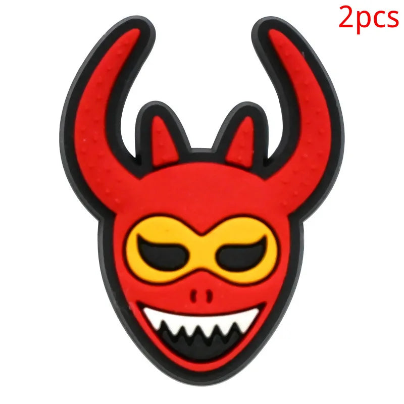 Puerto Rico series PVC 2pcs shoe charms
