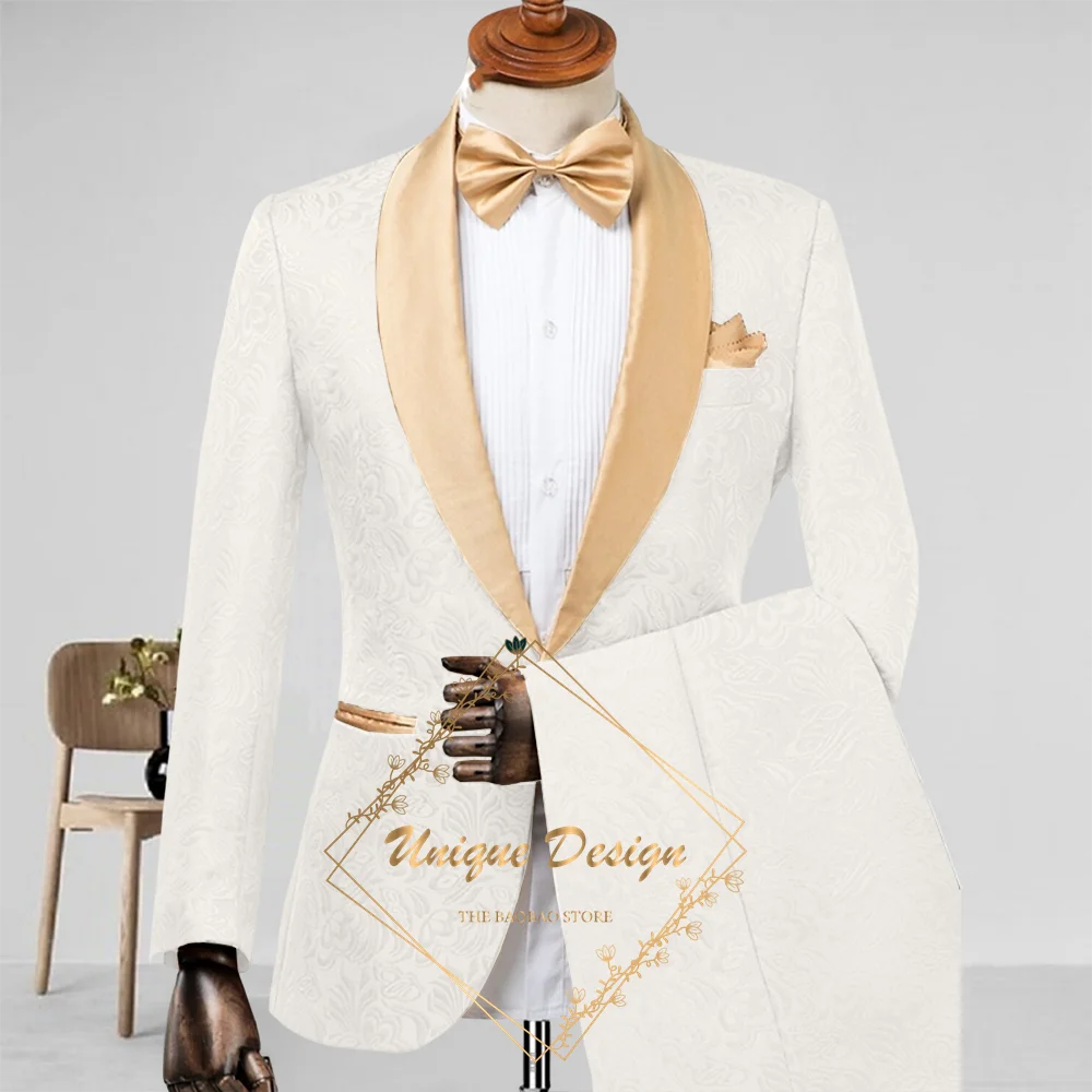 Champagne Men's Suit 2-Piece Set