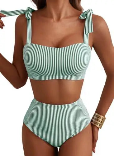 Women Two-piece Halter Vest Swimwear