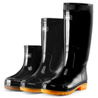 Low High Tube Black  Rain Boots