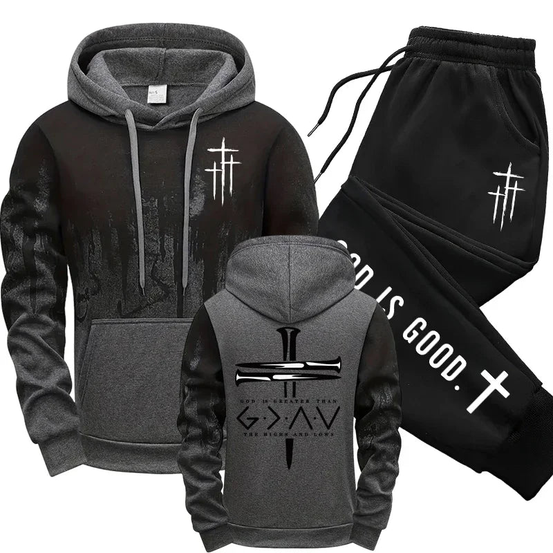 Jesus Christ Tracksuit Hoodie&sweatpants 2pcs Set