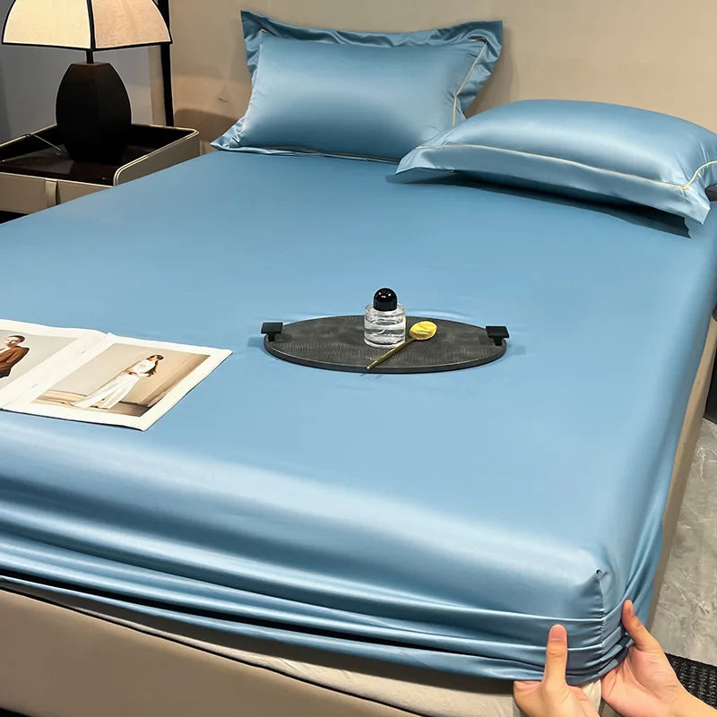 Ice Silk Fitted Sheet 90x200cm
