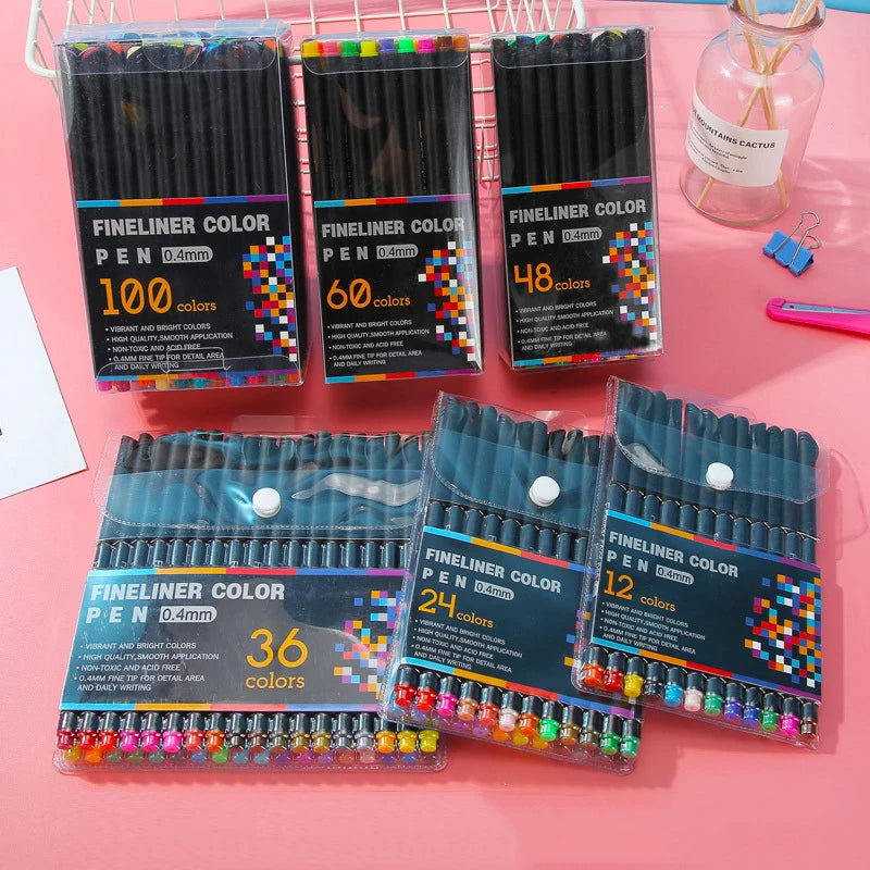 1 Box of Colored Hook Pens