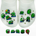 sad frog green shoe Charms