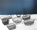 10 pcs set black French Fries Basket