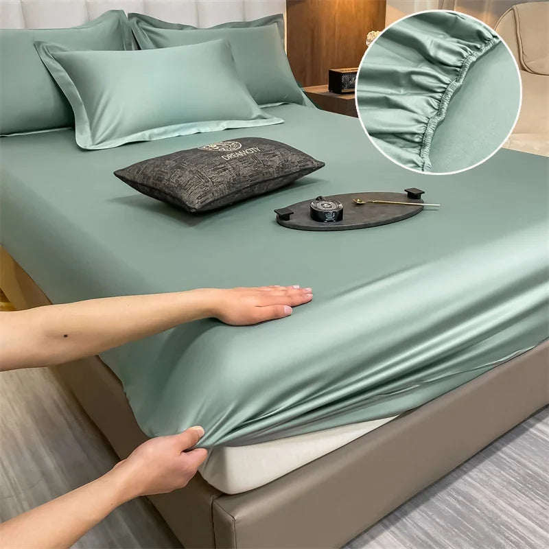 Ice Silk Fitted Sheet 90x200cm