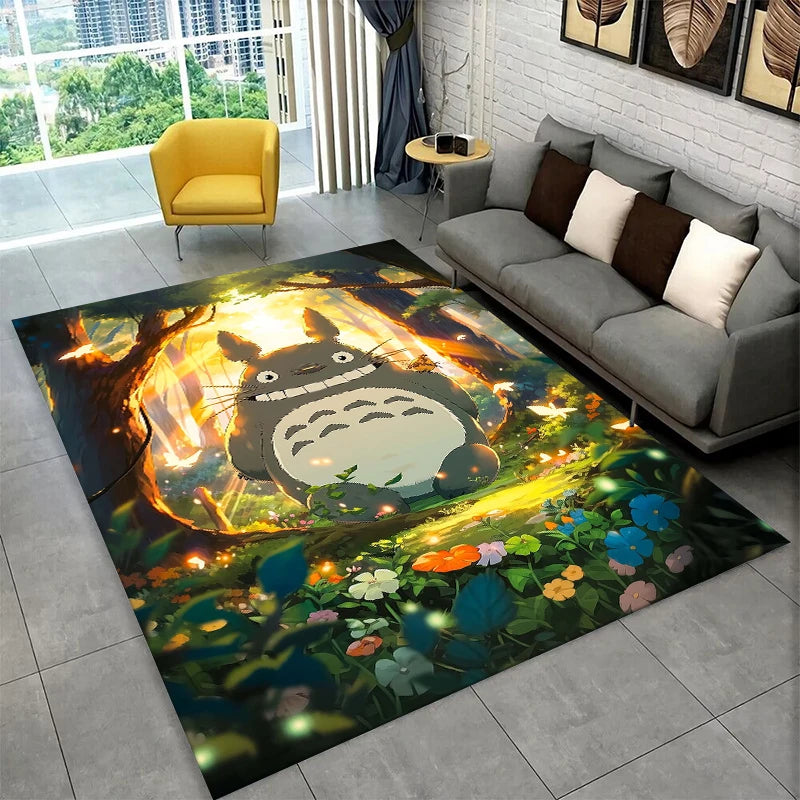 Classic T-Totoro Cartoon Cute Carpet Rug