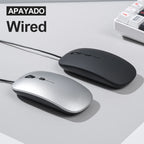 APAYADO T5 USB Wired Silent Mouse