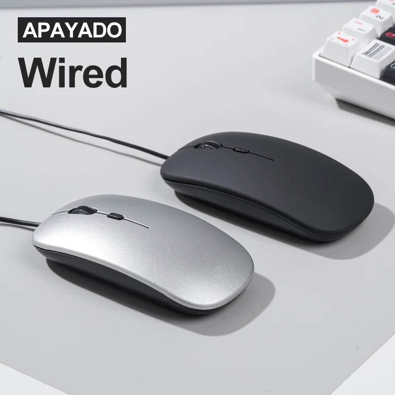 APAYADO T5 USB Wired Silent Mouse