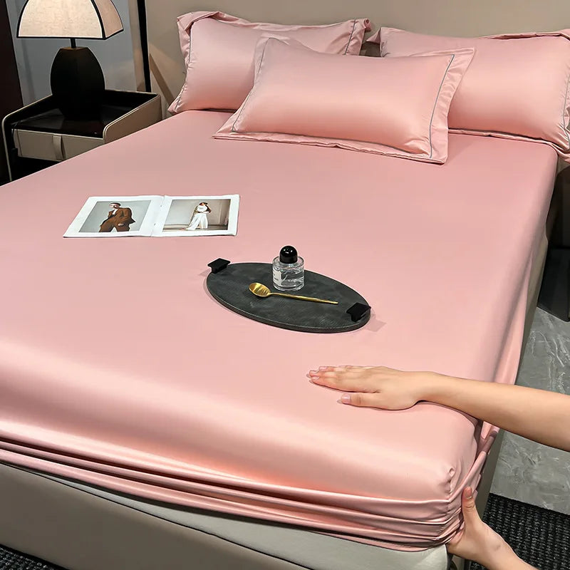 Ice Silk Fitted Sheet 90x200cm