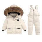 Jacket+Overalls Suit 2Pcs Duck Down Set