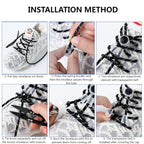 1 Pair Lazy Laces Elastic Snap Lock Shoelaces