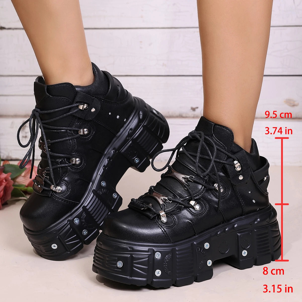 Fall Vintage Oversized Platform Punk shoes