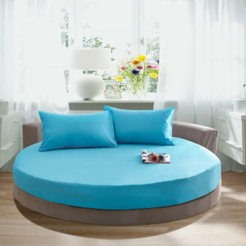 100% Cotton Round Bed Sheet Set