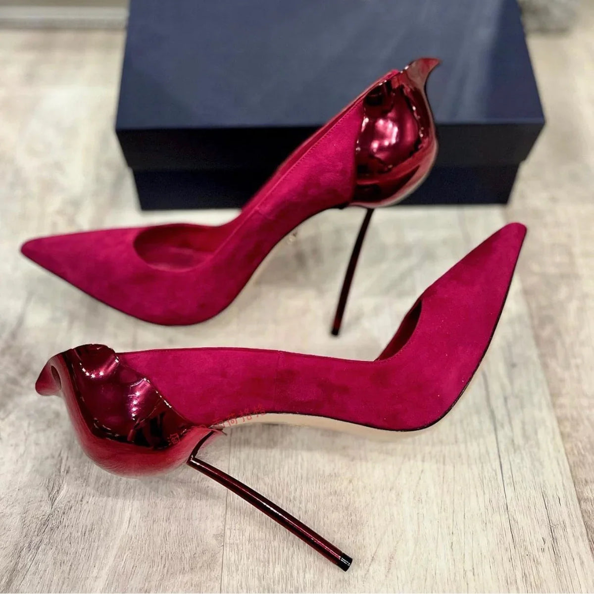 2026 New Bud Stiletto High-Heeled Pointed Toe