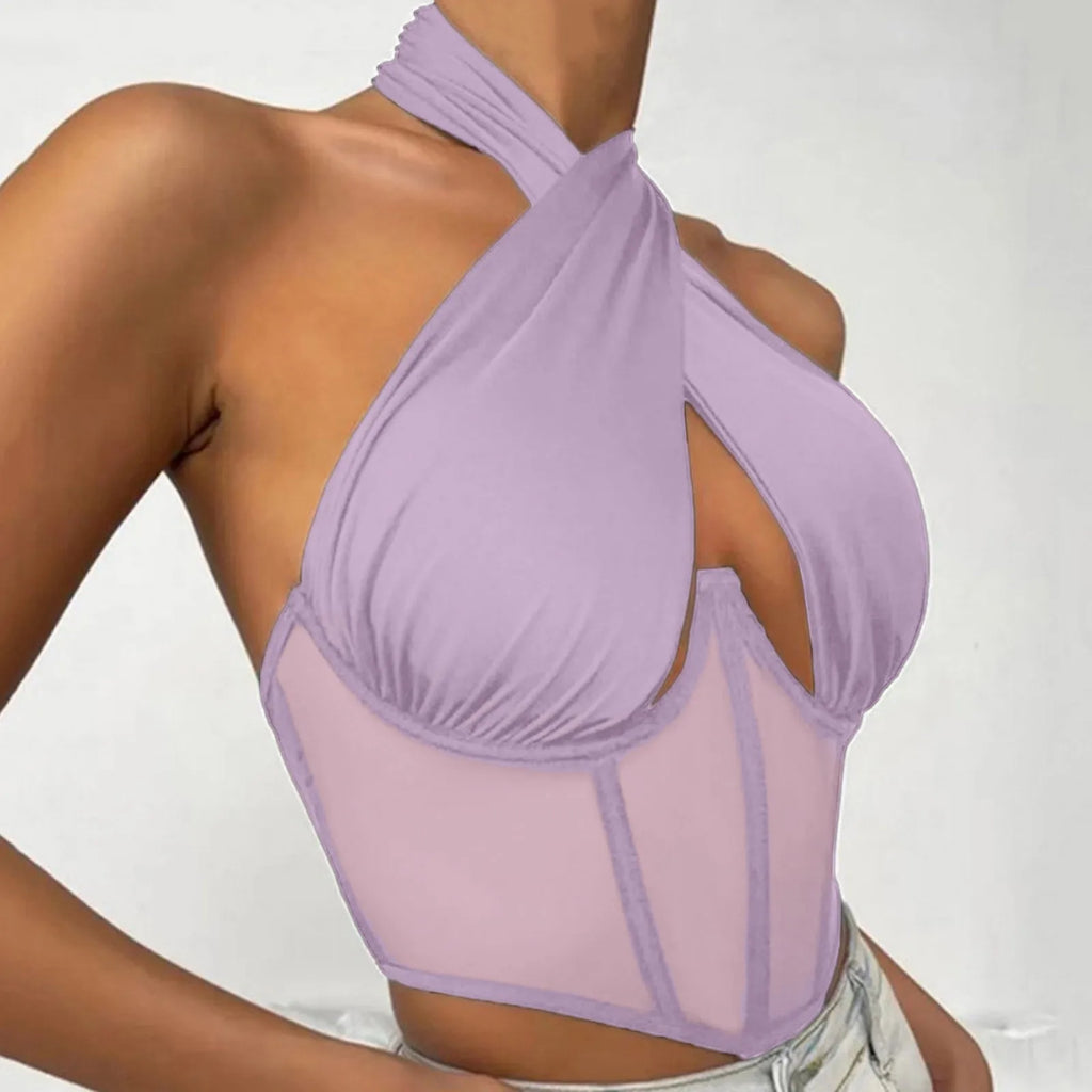 Sleeveless Fishbone Corset Vest