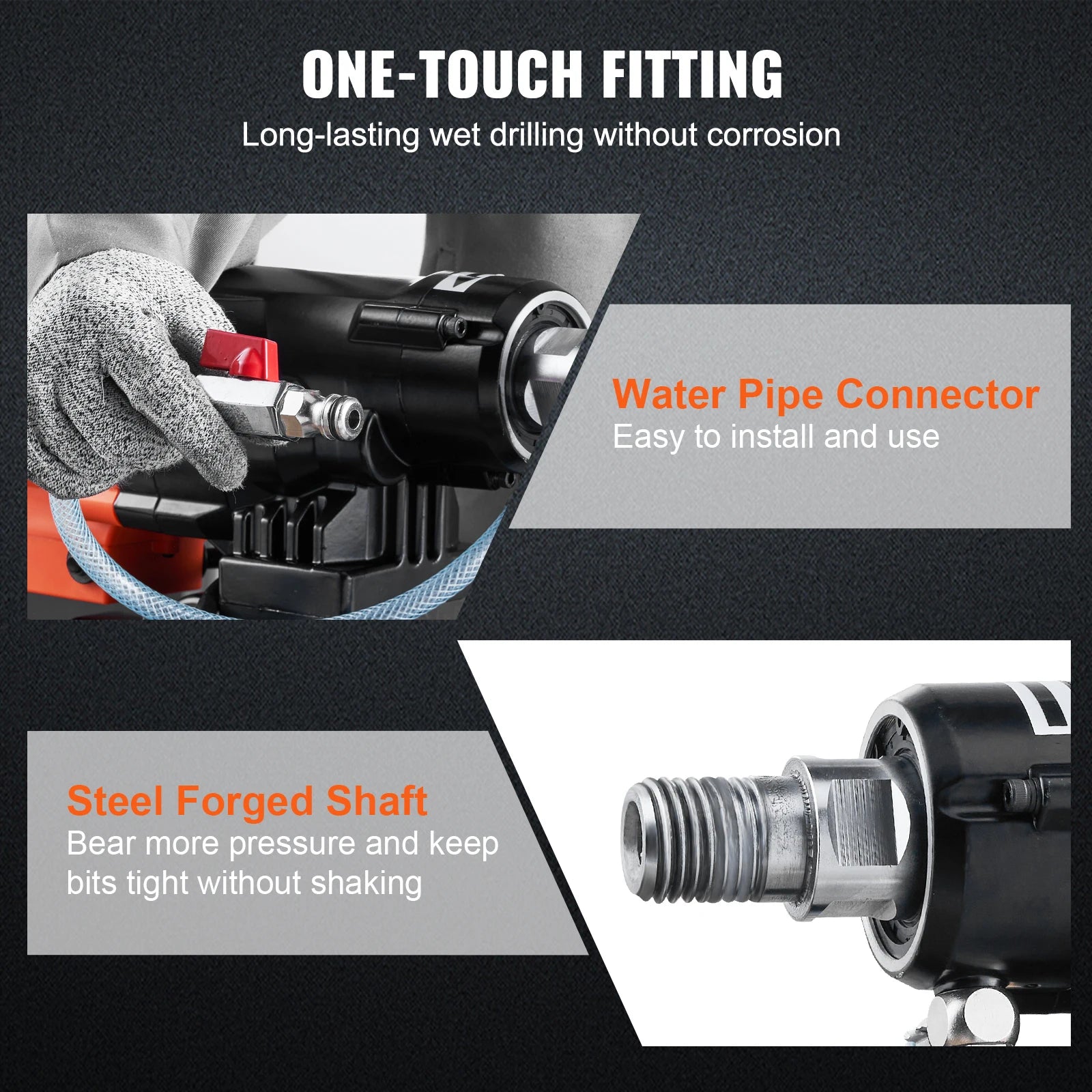 SucceBuy 3200W 750RPM Wet/Dry Diamond Core Drill Machine