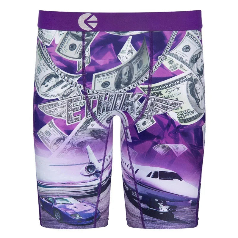 Ice Silk Sport Fitness Men's Boxer Shorts