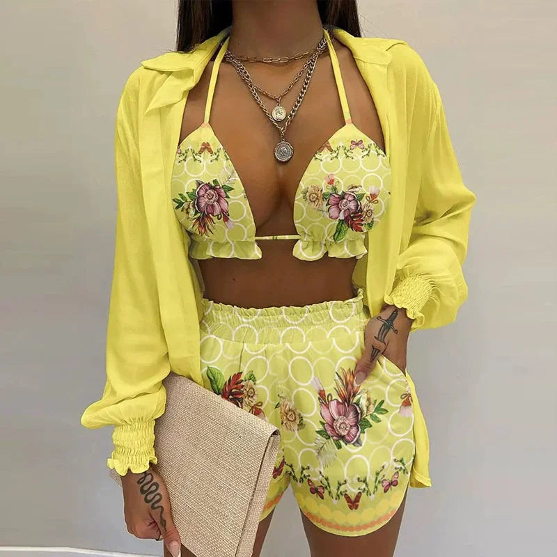 Bathing Suit Shorts Three Pieces