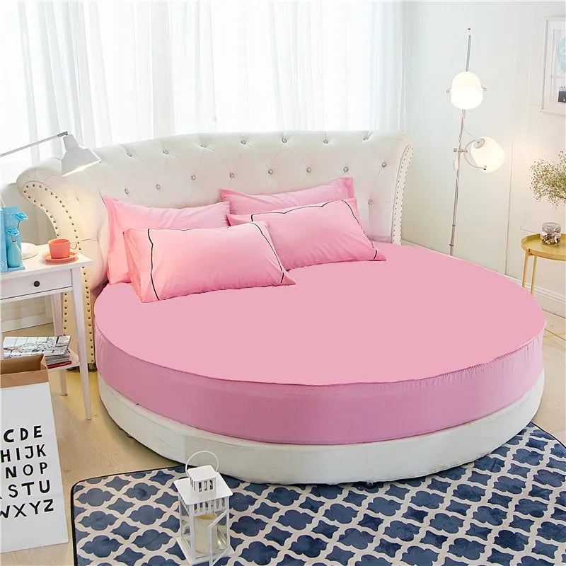 100% Cotton Round Bed Sheet Set