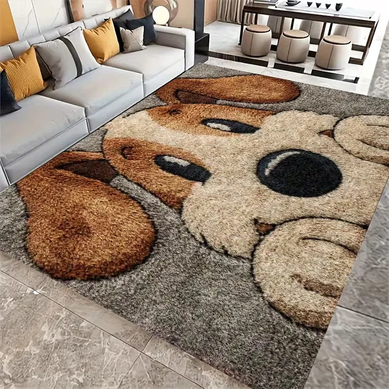 Cartoon Puppy Animal Pattern Large Carpet
