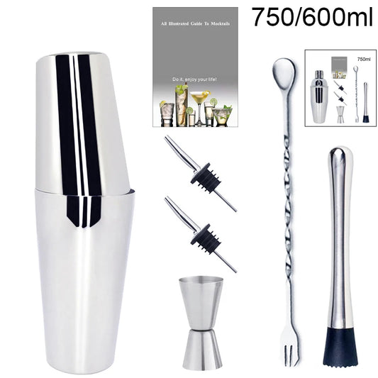 1-6Pcs Cocktail Shaker Set