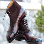 Men Short Boots Brown Bullock Flock