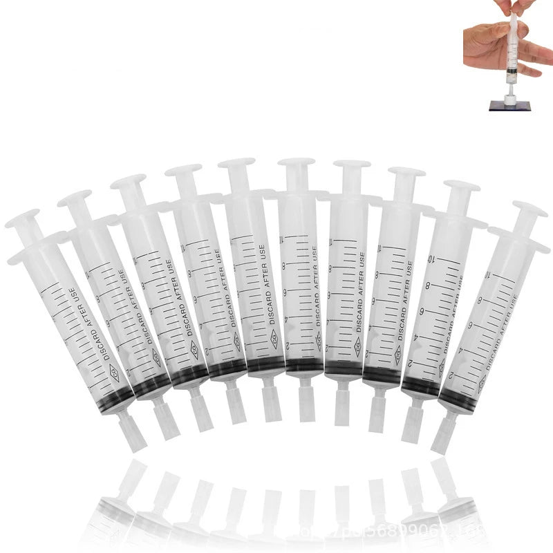 10pcs Disposable Plastic Injector Syringe