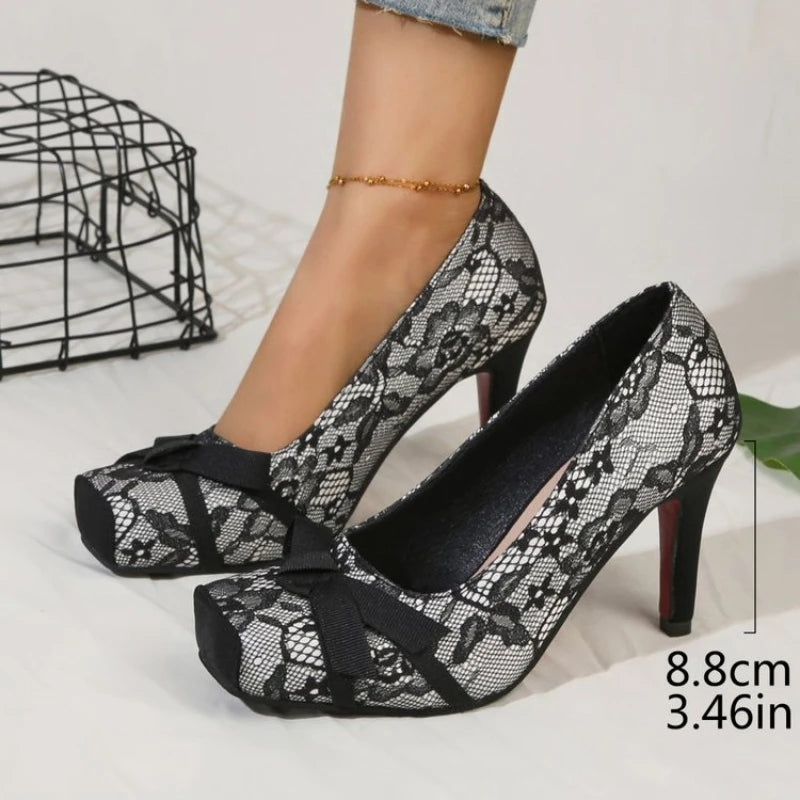 square toe high-heels