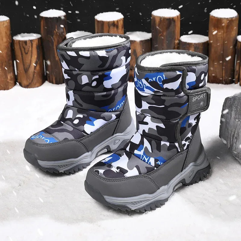 Children Plush Waterproof snow boots