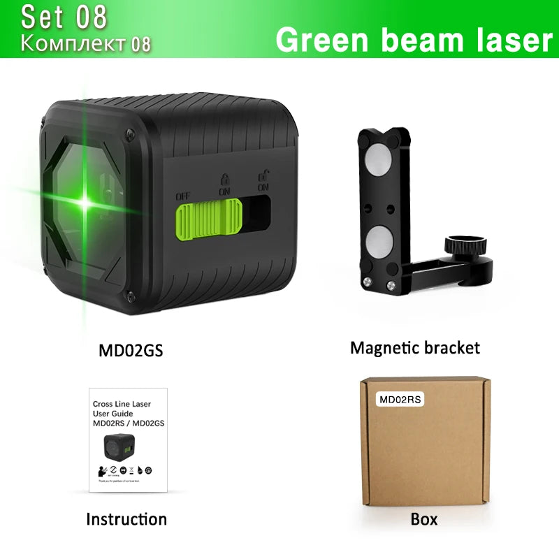 CLUBIONA warehouse clearance 2 Lines Laser Level Self Leveling With Level accessories