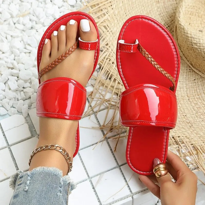 Flat Slip on Flip Flop Sandals