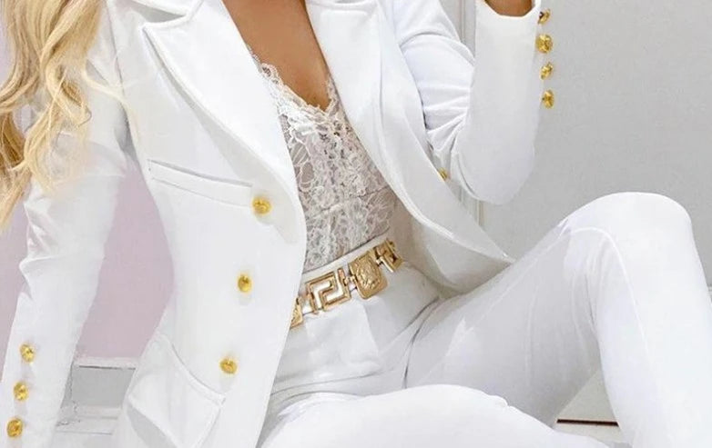 Versatile Casual Long Sleeve Jacket and pants Suit