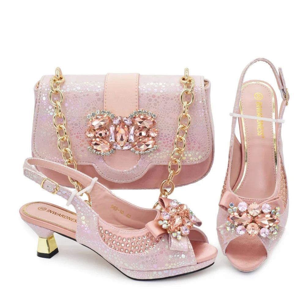 Doershow Shoes with Matching Bag Set
