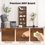 JHK 6 Tier Wooden Shelf Bookcase