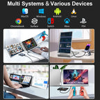 Gaming Backlit External Monitor High-Definition Dual Triple Screen Extender for Productivity Rospider