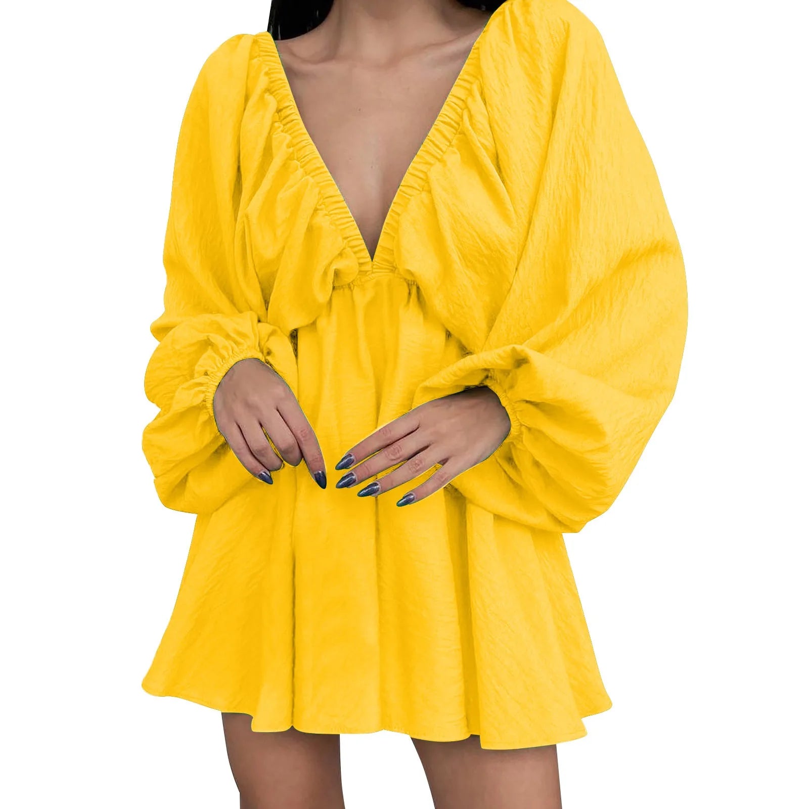 Deep V Neck Dress