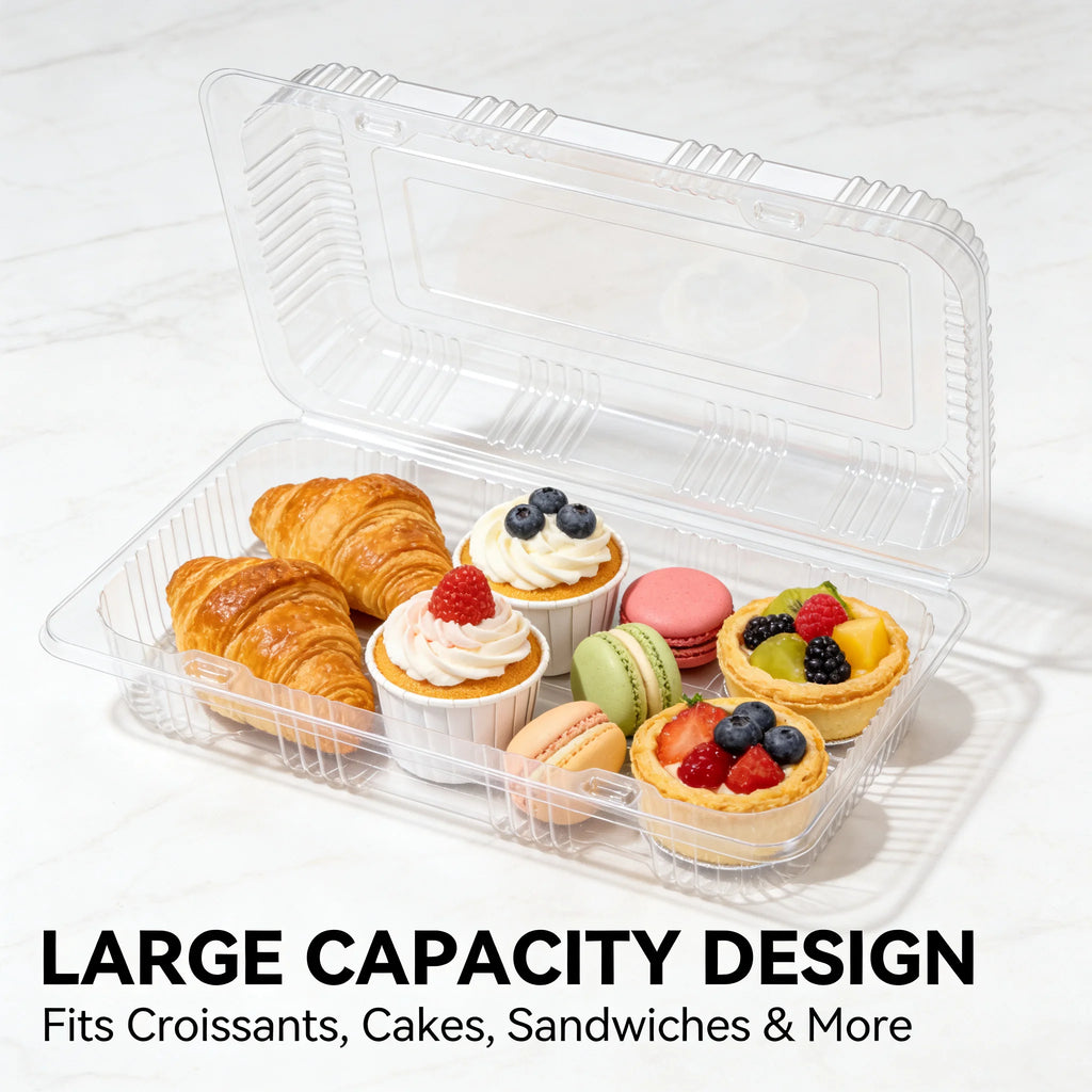 50Pcs Clear Plastic Food Containers