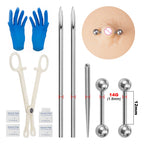 Body Piercing Kit Surgical Steel